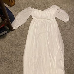 Long white dress